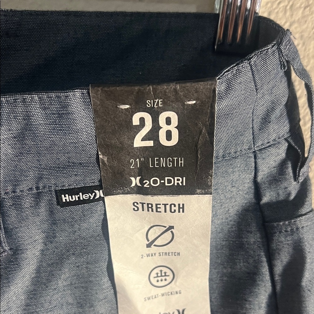 Hurley Dark Gray Flat Front Shorts - Picture 5 of 7